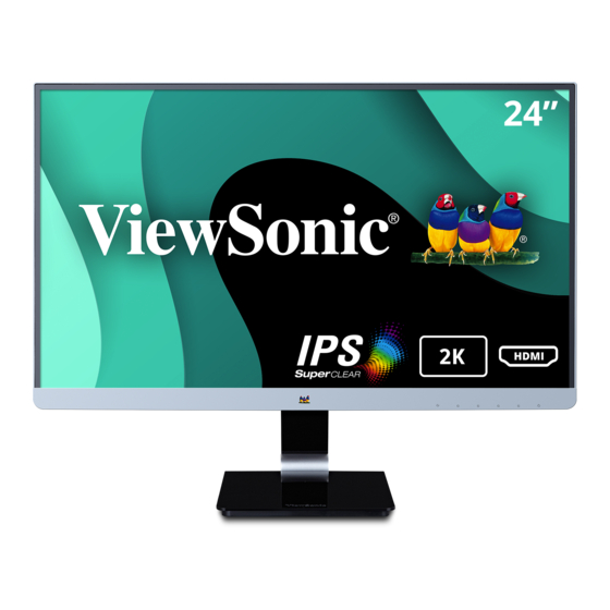 ViewSonic VX2478-smhd Guide De L'utilisateur