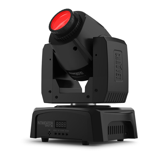 Chauvet DJ INTIMIDATOR SPOT 110 Manuels