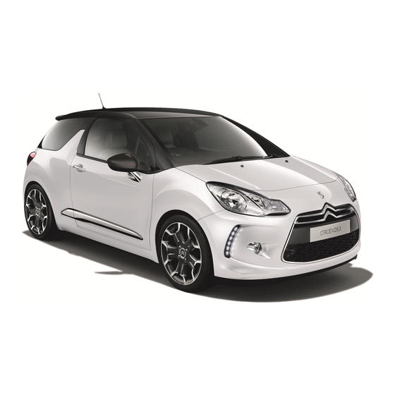 CITROEN DS 3 Guide D'utilisation