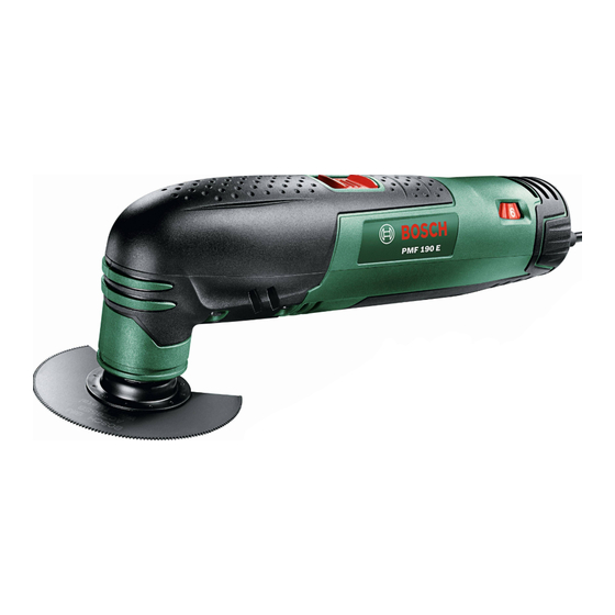 Bosch PMF 1900 E Notice Originale