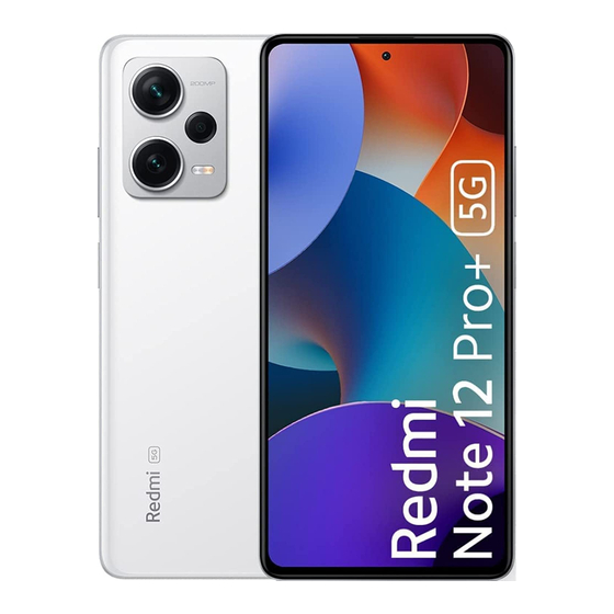 Xiaomi Redmi Note 12 Pro+ 5 Guide De Démarrage Rapide