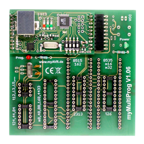 myAVR myMultiProg MK2 Instructions D'assemblage