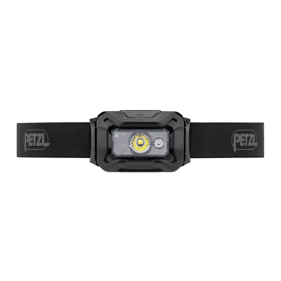 Petzl ARIA Serie Manuel D'instructions