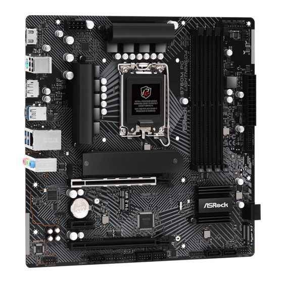 ASROCK B760M PG Riptide WiFi Manuel Utilisateur