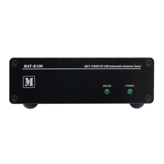 Mat-Tuner mAT-K100 Manuel D'instruction