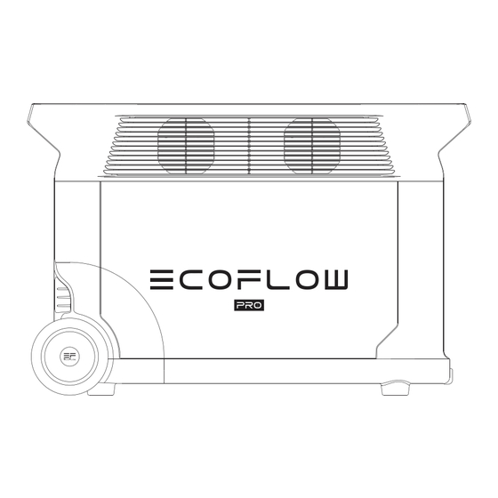 EcoFlow Delta Pro Manuel D'utilisation