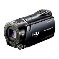 Sony HDR-CX550 Mode D'emploi