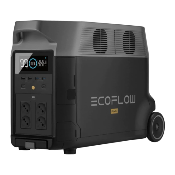 EcoFlow DELTA Pro Manuel D'utilisation