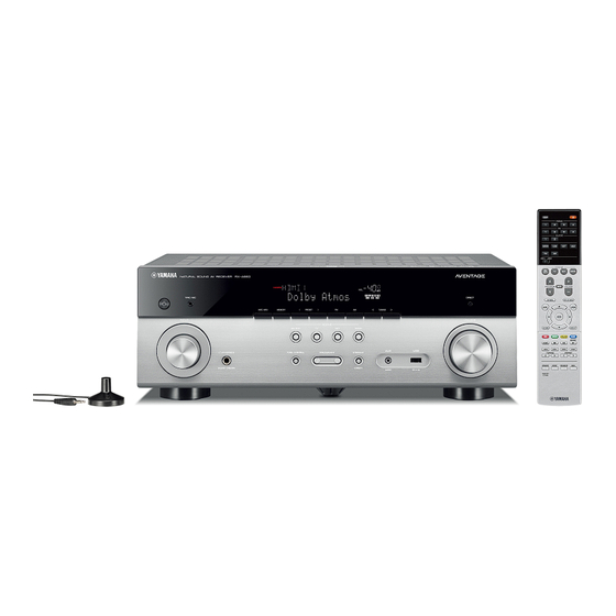 Yamaha MusicCast AVENTAGE RX-A660 Mode D'emploi
