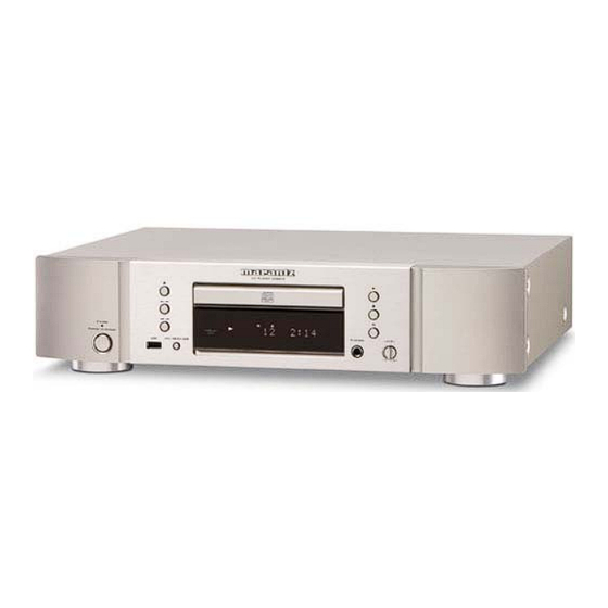 Marantz CD 6003 Manuel D'utilisation