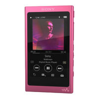 Sony WALKMAN NW-A36HN Guide D'aide