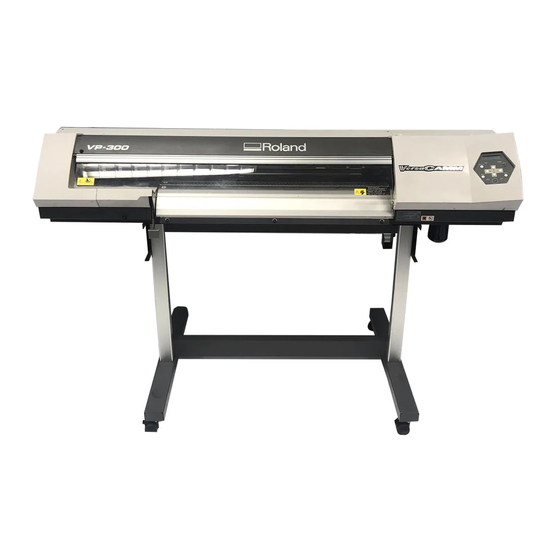 Roland VersaCAMM VP-540 Guide D'installation