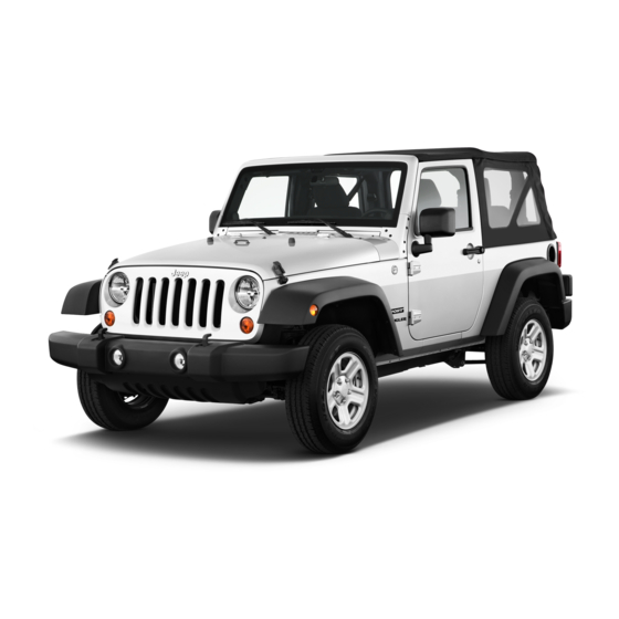 Jeep Wrangler 2012 Guide De L'automobiliste