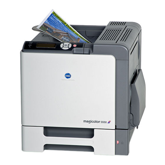 Konica Minolta magicolor 5550 Guide D'installation