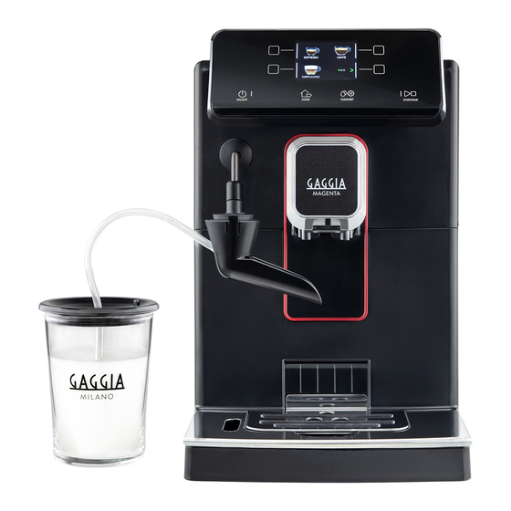 Gaggia Milano MAGENTA MILK Mode D'emploi