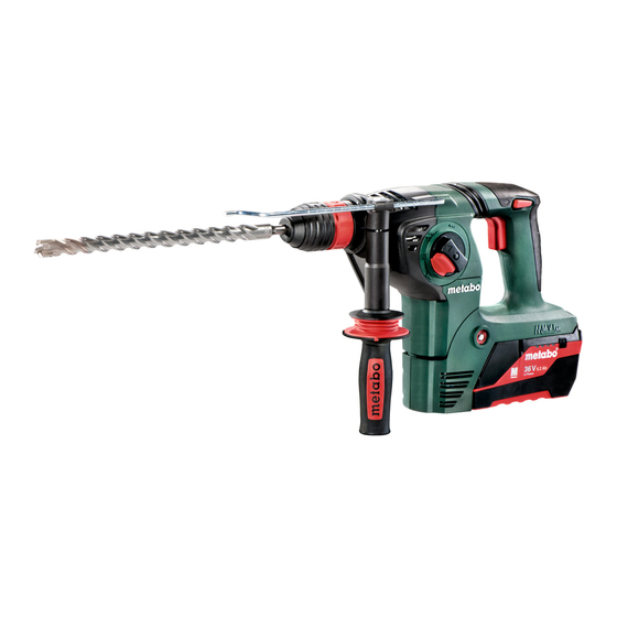 Metabo KHA 36 LTX Notice D'utilisation