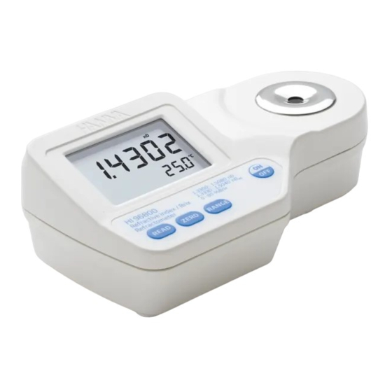 Hanna Instruments HI 96811 Manuel D'utilisation