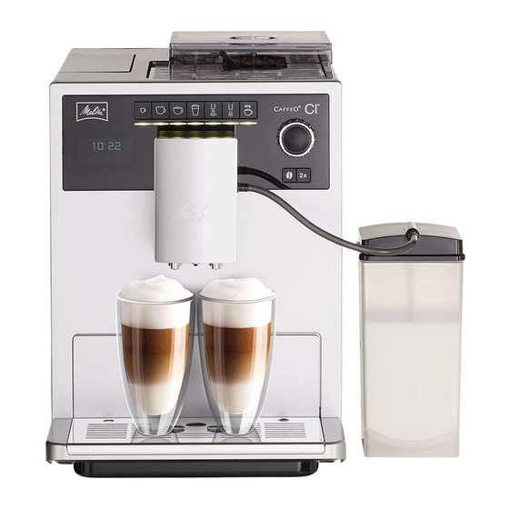 Melitta CAFFEO CI Guide D'utilisation