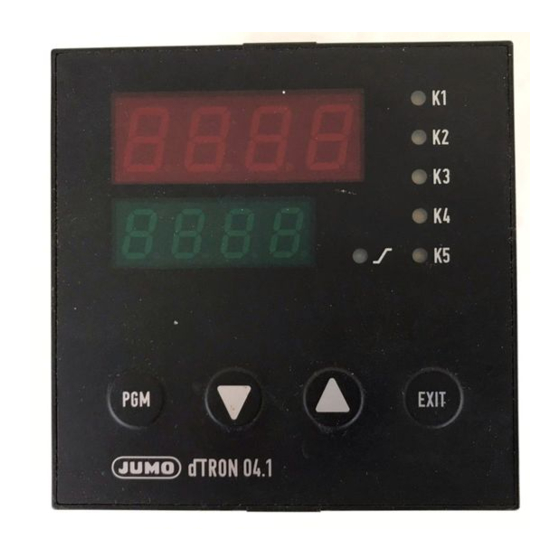 JUMO dTRON 04.1 Notice