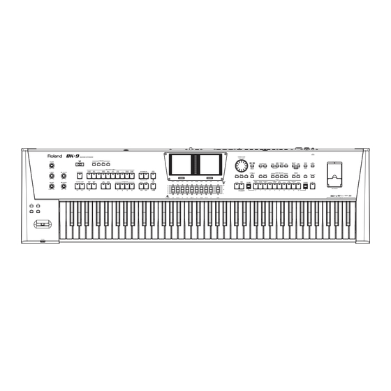 Roland BK-9 Mode D'emploi