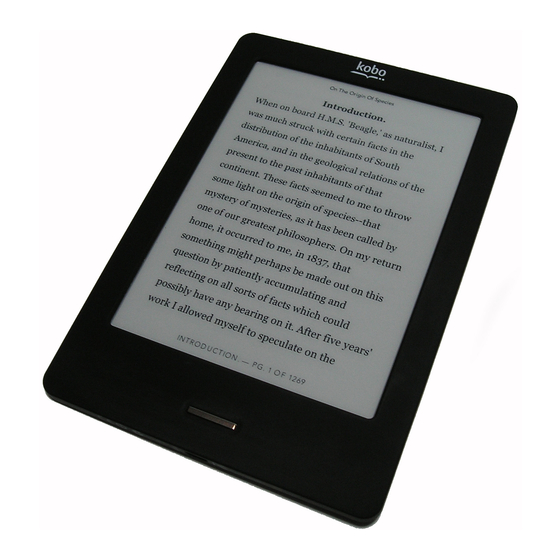 Kobo Touch Guide D'utilisation