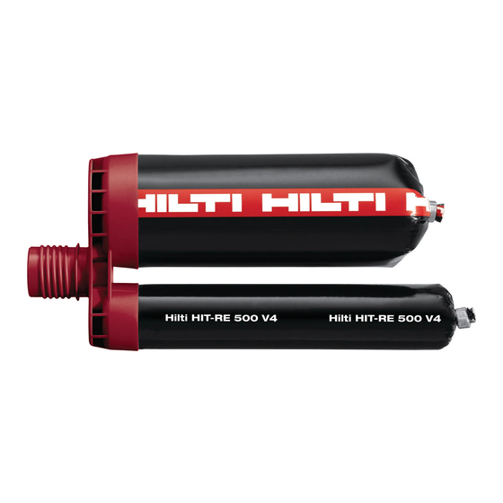 Hilti HIT-RE 500 V4 Mode D'emploi