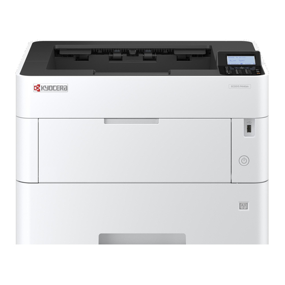 Kyocera ECOSYS P4140dn Manuel D'utilisation