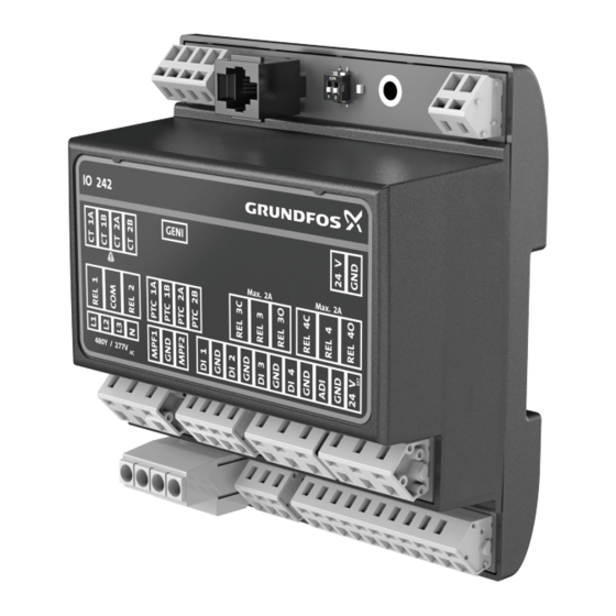 Grundfos IO 242 Notice D'installation Et De Fonctionnement
