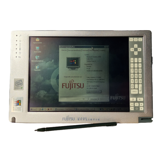 Fujitsu Stylistic LT P-600 Guide De L'utilisateur