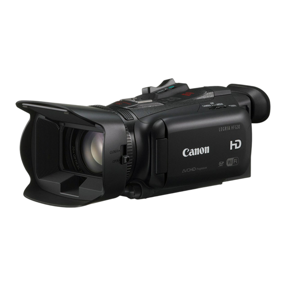 Canon LEGRIA HF G30 Guide D'utilisation