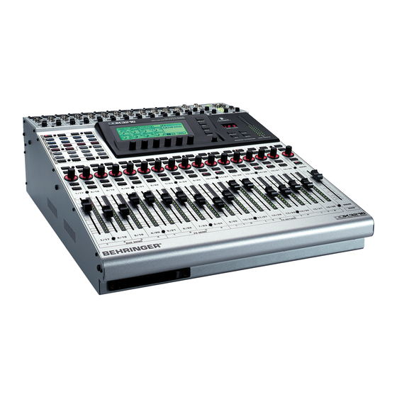 Behringer DDX 3216 Manuels