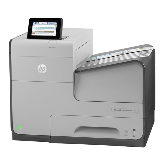 HP OfficeJet Enterprise Color X555 Guide De L'utilisateur