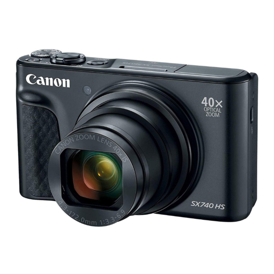 Canon PowerShot SX740 HS Guide D'utilisation