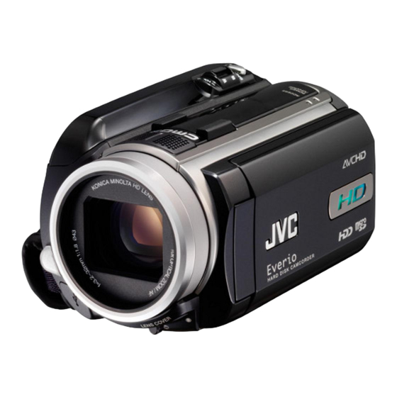 JVC GZ-HD10 Guide D'utilisation