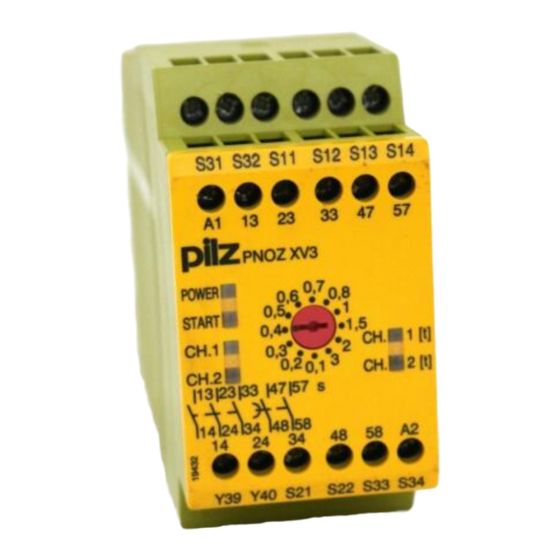 Pilz PNOZ XV3 Mode D'emploi