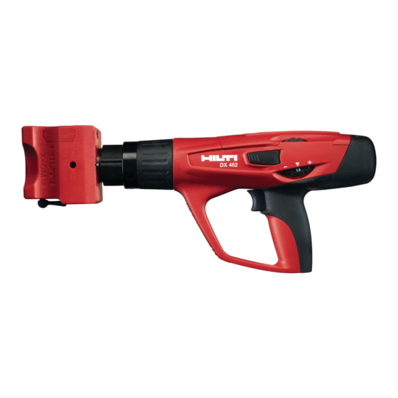 Hilti DX462 CM Mode D'emploi
