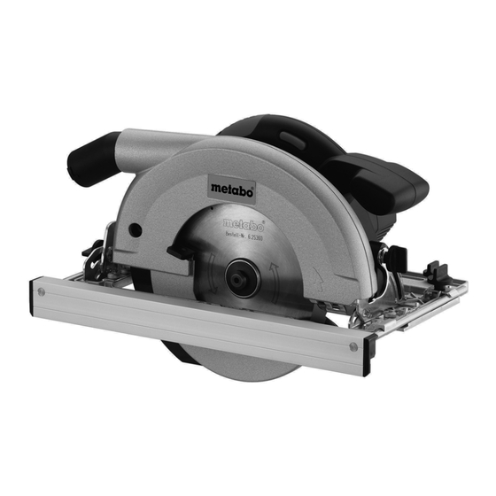 Metabo KS 66 Plus Notice Originale