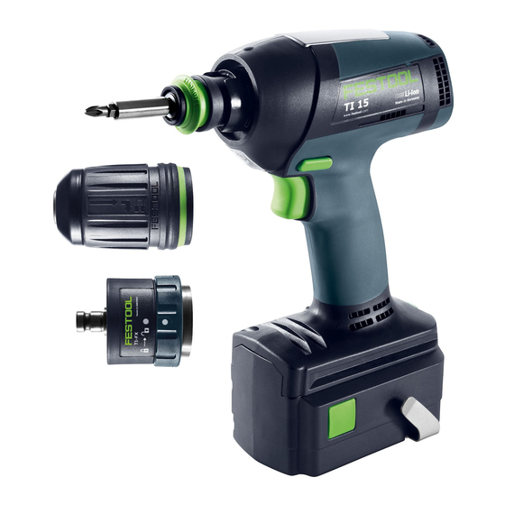 Festool IMPACT TI 15 Guide D'utilisation