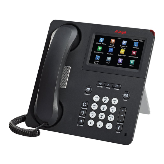 Avaya 9641 Guide De Référence Rapide