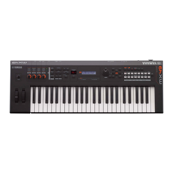 Yamaha MX49 Mode D'emploi