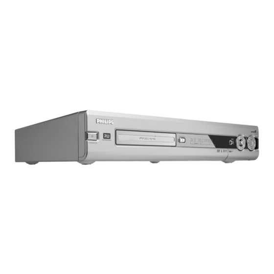 Philips DVDR80 Mode D'emploi