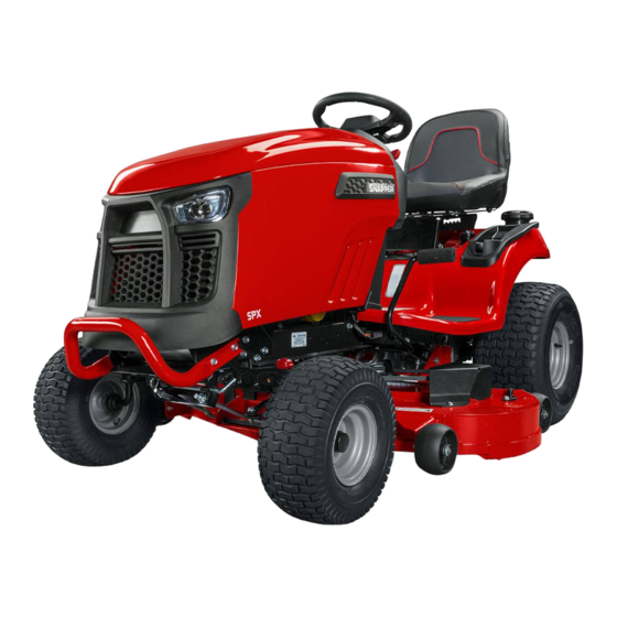 Snapper SPX RIDING MOWER Manuel D'utilisation