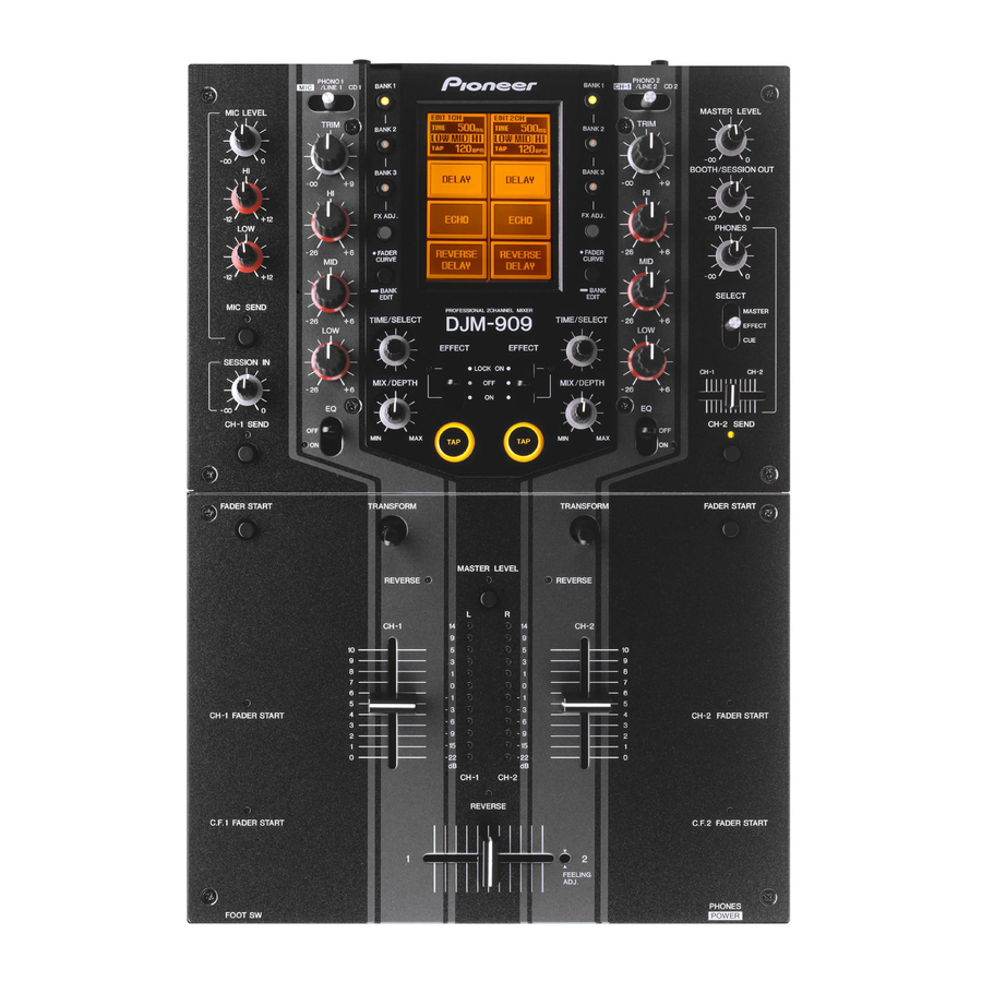 Pioneer DJM-909 Mode D'emploi
