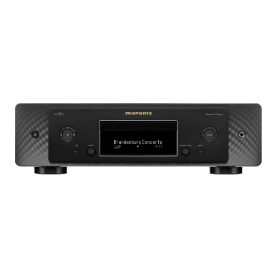 Marantz CD 50n Manuel De L'utilisateur