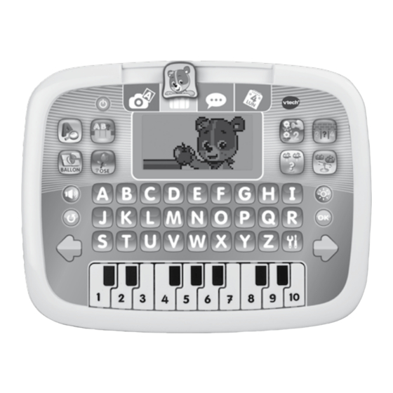 VTech Tablette P'tit Genius Ourson Manuel D'utilisation