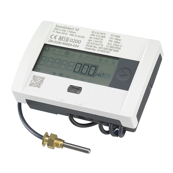 Danfoss SonoSelect 10 Fiche Technique