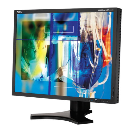 NEC MultiSync LCD2090UXi Manuel Utilisateur