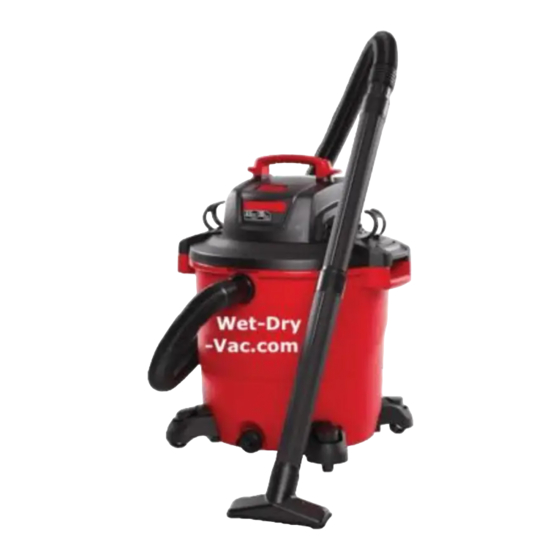 Shop-Vac 92P Serie Manuel D'utilisation