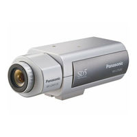 Panasonic WV-CP500/G Manuel D'utilisation