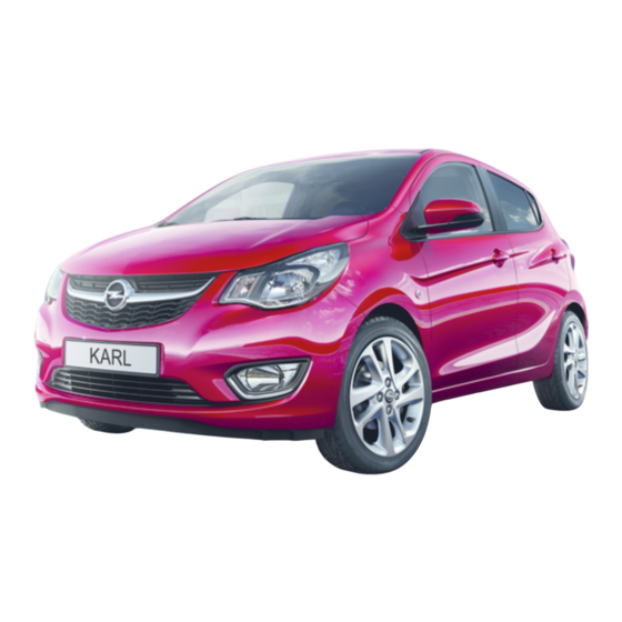 Opel KARL 2016 Guide De L'infotainment
